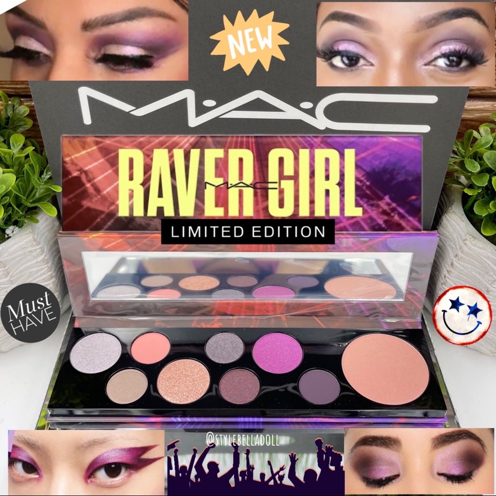 🆕 MAC Raver Girl Eyeshadow Palette Limited Edition